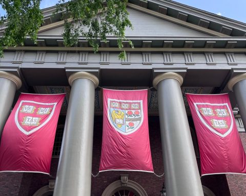 harvard university s iconic memorial hall entrance